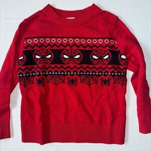 4T Spiderman Christmas Sweater
